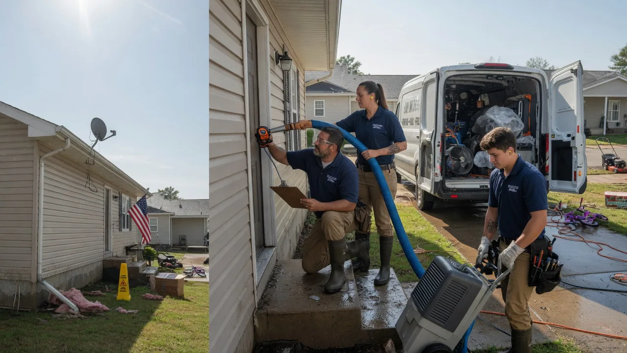 Ceiling Water Damage Restoration in Garland, KS near me